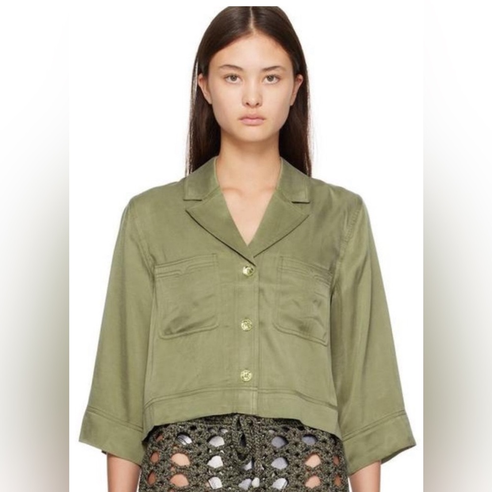 Ganni Cropped Blouse